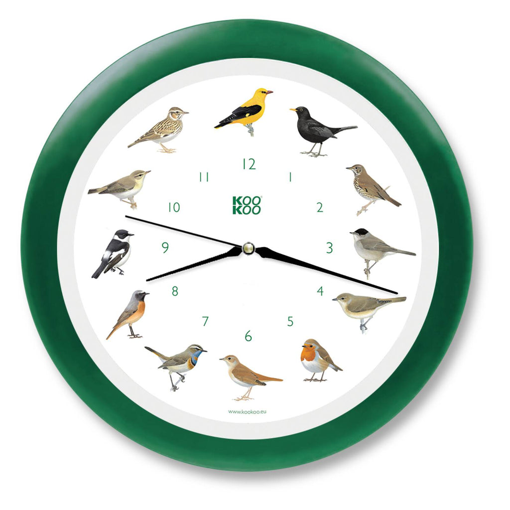 KOOKOO Oiseaux chanteurs avec mouvement à quartz, enregistrements de la nature (Affaire: bien, comme neuf)