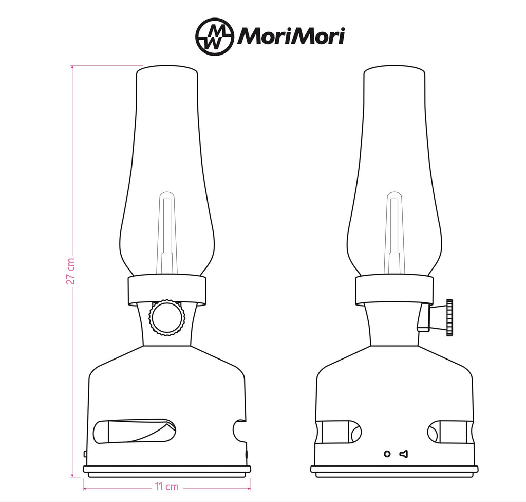 MoriMori - Design Leuchte mit Lautsprecher