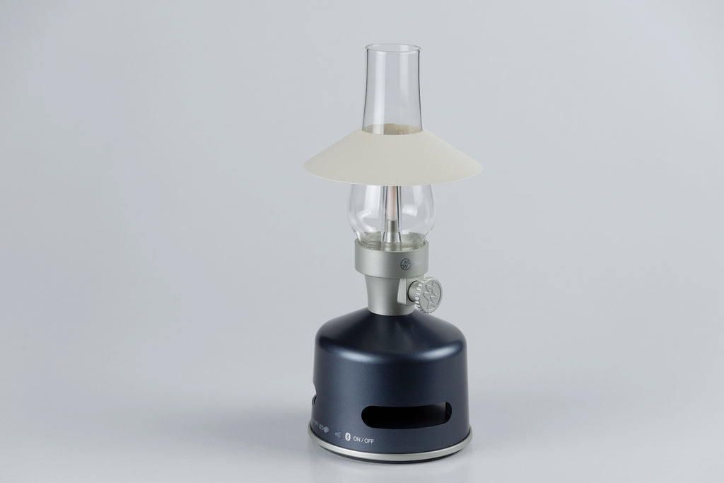 Shade for lamp with loudspeaker