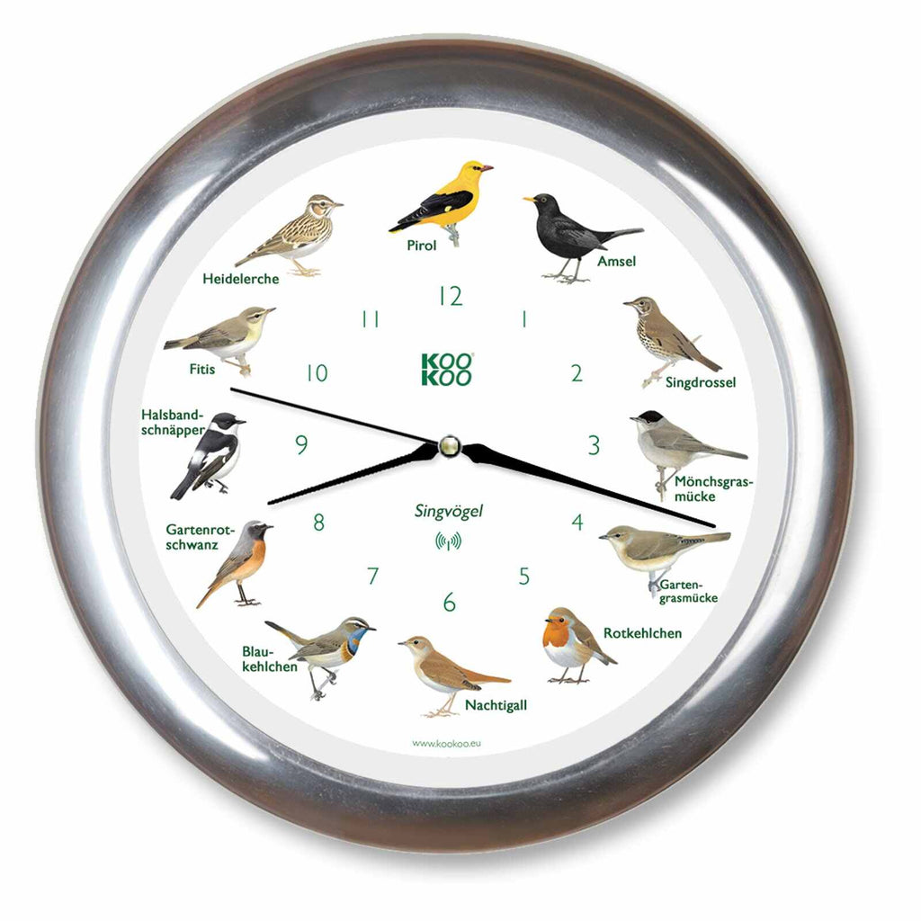 KOOKOO Singvögel mit RC Funkquarzwerk, Aufnahmen aus der Natur