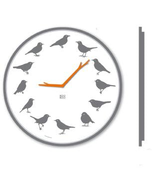 KOOKOO UltraFlat，鸟鸣设计时钟（优惠：很好，像新的一样） 