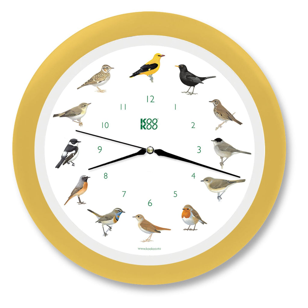 KooKoo Pendule Oiseaux, Pendule murale avec chants d'oiseaux