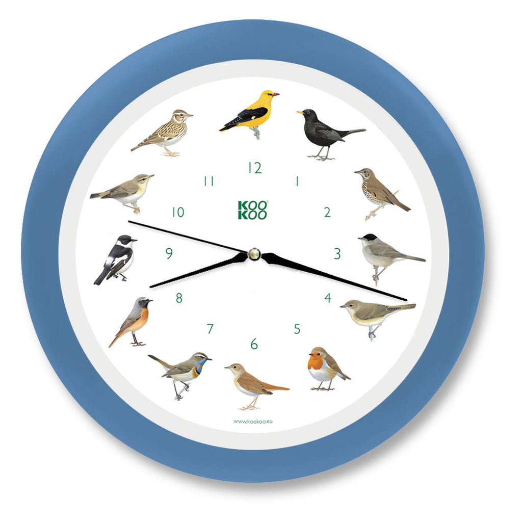 KooKoo Pendule Oiseaux, Pendule murale avec chants d'oiseaux