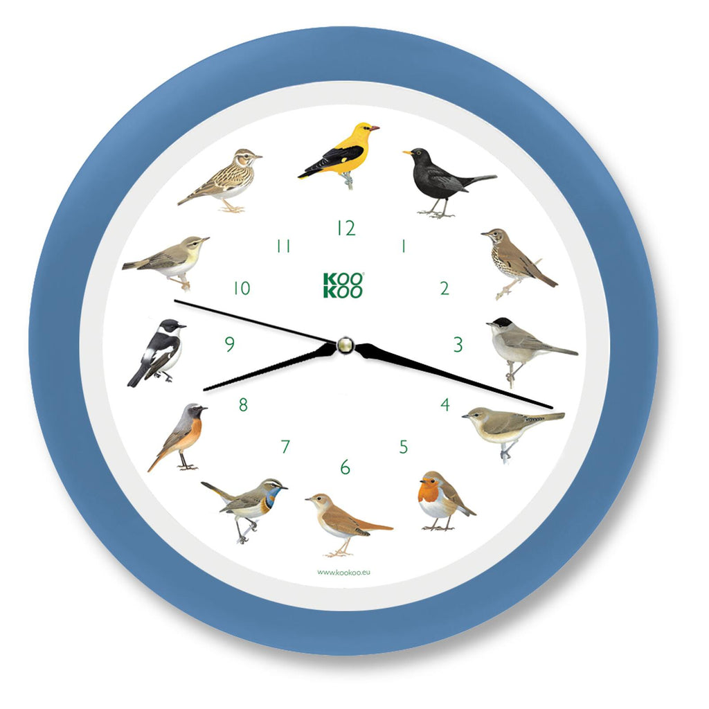 KOOKOO songbirds with quartz movement, recordings from nature