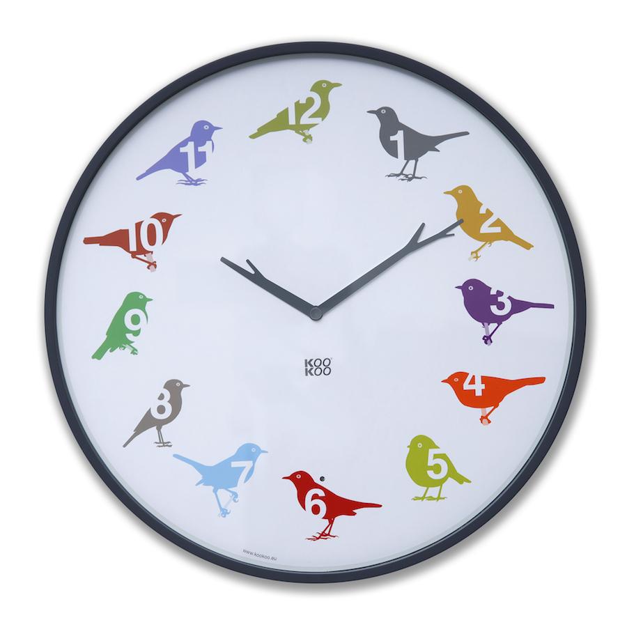 KOOKOO UltraFlat，鸟鸣设计时钟