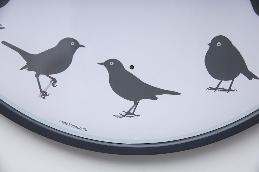 KOOKOO UltraFlat, Birdsong Design Clock (Promotions : bon, comme neuf)