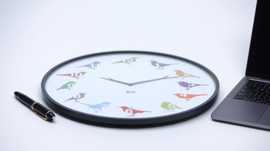 KOOKOO UltraFlat, Vogelstimmen Design Uhr