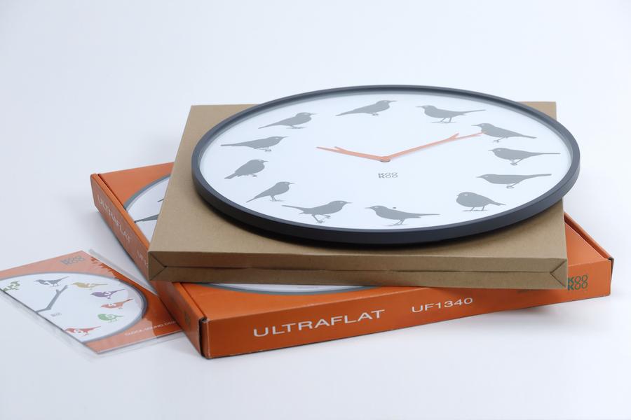 KOOKOO UltraFlat, Vogelstimmen Design Uhr
