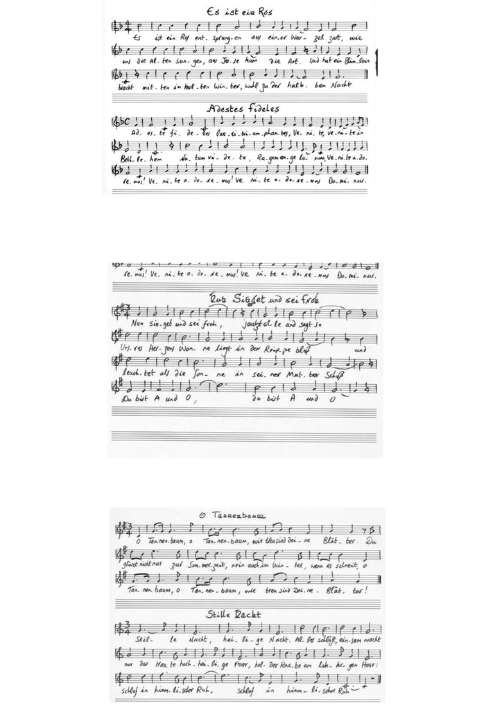 KOOKOO Silent Night, Christmas clock with twelve Christmas carols to the sound of a harp