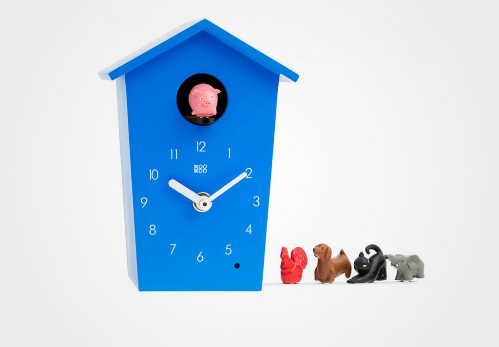 KOOKOO AnimalHouse, small cuckoo clock with animal sounds