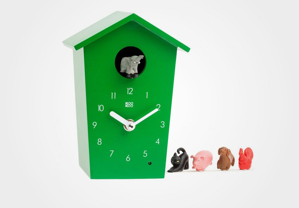 KOOKOO AnimalHouse，带有动物声音的小布谷鸟钟