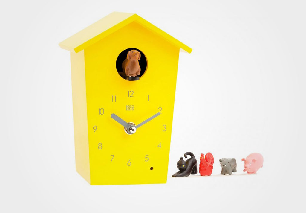 KOOKOO AnimalHouse, small cuckoo clock with animal sounds
