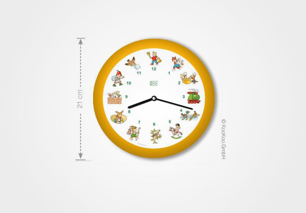 KOOKOO KinderLieder, petite horloge murale avec douze mélodies sur cithare et flûte alto